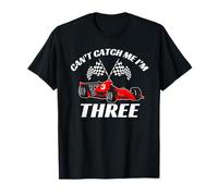 Can't Catch Me I'm 3 - Voiture de Course pour Enfants 3ème Anniversaire T-Shirt