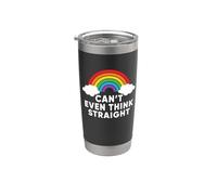 Can't Even Think Straight Rainbow Gay LGBT Pride Month Gobelet isotherme en acier inoxydable double paroi
