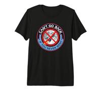 Can't Go Back Moon Landing Canax Conspiracy Fake Mission T-Shirt Haut de Gamme