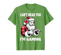 Can't Hear You I'm Gaming, Santa Gamer Jeu vidéo de Noël T-Shirt