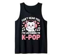 Can't Hear You, I'm Listening to K-Pop Cat Débardeur