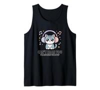 Can't Hear You I'm Listening to K-Pop Music Chat Mignon Kawaii Débardeur