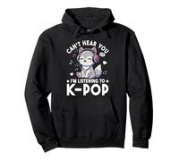 Can't Hear You I'm Listening to Kpop Wolf K-Pop Merchandising Sweat à Capuche