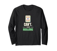 Can't I Have Mahjong Funny Tile Game Player Grandma Night Manche Longue