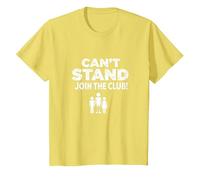 Can't Stand Join The Club! Ampudesign Humour T-Shirt, Enfant, Citron, 6 Ans