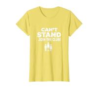 Can't Stand Join The Club! Ampudesign Humour T-Shirt, Femme, Citron, 3XL