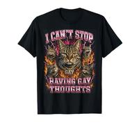 Cant Stop Having Gay Thoughts Funny Cat Meme T-Shirt