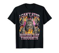 Cant Stop Having Gay Thoughts Funny Cat Meme T-Shirt