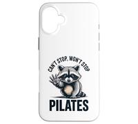 Can't Stop Pilates pour Femme Raton Laveur Yoga Entraînement Fitness Lover Coque pour iPhone 16 Plus