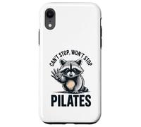 Can't Stop Pilates pour Femme Raton Laveur Yoga Entraînement Fitness Lover Coque pour iPhone XR