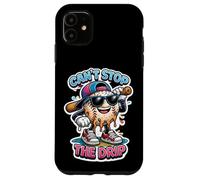 Can't Stop The Drip Baseball Player Melting Ice Cream Boys Coque pour iPhone 11