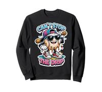 Can't Stop The Drip Baseball Player Melting Ice Cream Boys Sweatshirt