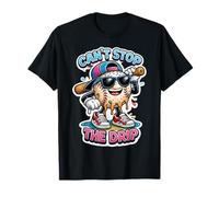 Can't Stop The Drip Baseball Player Melting Ice Cream Boys T-Shirt