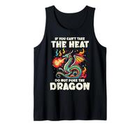 Can't Take Heat Don't Poke Dragon Funny Sdicton pour Enfants, Hommes et Femmes Débardeur