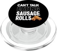 Can't Talk Eating Rouleaux de Saucisse Amoureux de saucisses Pâtisserie Nourriture PopSockets PopGrip pour MagSafe