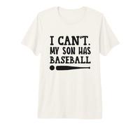 Can't Talk My Son Has Baseball Funny Mom Jeu de Baseball T-Shirt Haut de Gamme