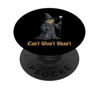 Can't Won't Shan't Frog Renaissance PopSockets PopGrip Adhésif
