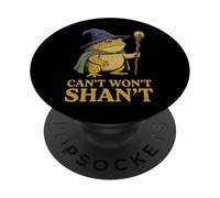 Can't Won't Shan't Frog Renaissance PopSockets PopGrip Adhésif