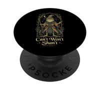 Can't Won't Shan't Frog Renaissance PopSockets PopGrip Adhésif