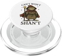 Can't Won't Shan't Frog Renaissance PopSockets PopGrip pour MagSafe