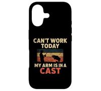 Can't Work Today My Arm is in A Cast - Funny Fishers Fishing Coque pour iPhone 17