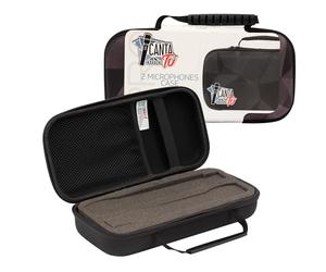 Canta Tu Karaoke, Étui Micro sans Fil Professionnel, étui Semi-Rigide pour 2 Microphones avec Rembourrage Interne et poignée Pratique pour Un Transport Facile