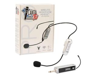 CANTA TU KARAOKE Microphone Serre-tête, Microphone sans Fil pour karaoké sans Fil avec récepteur, idéal pour Les balles, 10 m de Couverture, Compatible avec chanta tu 2022 et chanta tu Pro 2023,