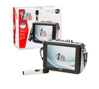 Canta Tu Karaoke Portable 2024 - Karaoké Portable sans Fil avec Microphone sans Fil,Sangle épaule, Grand Écran Touch, Connexion Wi-FI, Effets Vocaux, Batterie Rechargeable, Voice Changer, Argent