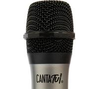 Canta Tu Karaoke-Silver Microphone,Wireless Microphone,Bluetooth Microphone Suitable for Canta Tu Karaoke,for Family Events,with Friends and Parties,Famous (CTC14101)