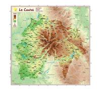 Cantal 32 x 32 cm - 31 x 31 cm - Collectif - Georelief - Atlas / carte