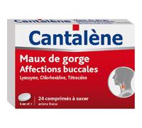 Cantalène Maux De Gorge Arôme Fraise 24 Comprimés À Sucer