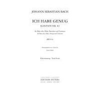 Cantata No. 82 Ich Habe Genug Bwv 82 (Vocal Score)