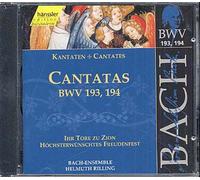 Cantates Rilling : Cantates D'eglise Bwv 193 & 194