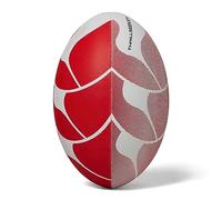 Canterbury Ballon de Rugby Unisexe Thrillseeker Play, Blanc/Rouge, 3