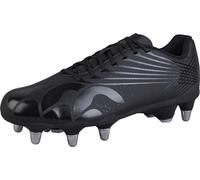 Canterbury - Bottes de rugby pour homme pour sol mou "Stampede Team", 2025 CS2162 (36 EU) (Noir/Argent)