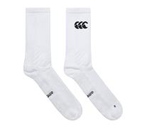 Canterbury Chaussettes mi-mollet pour homme, blanc vif, taille L