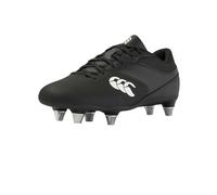 Canterbury Phoenix Raze Soft Ground Rugby Boots Bottes, Noir/Blanc, 34 EU