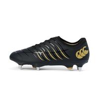 Canterbury - Chaussures de rugby pour terrain mou PHOENIX 2.0 TEAM - Homme (44 FR) (Noir/Jaune or)