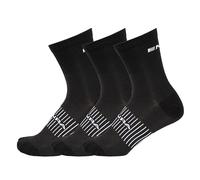 Endura Chaussettes Coolmax Race - 3 paires - Noir - S-M (37-42)