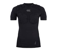 Canterbury Gilet de Rugby Pro Protection pour Femmes | Protège la Poitrine et Les épaules | Respirant | Gilet de Protection léger et Flexible, Noir, 16