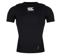 Canterbury Gilet de Protection Rugby Pro Unisexe - Noir/Blanc/argenté - Taille 2XL