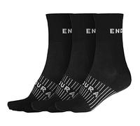 Endura Chaussettes Coolmax® Race 3 paires Noir Taille EU 42.5-47