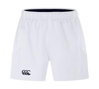 Canterbury Homme Short de Rugby Advantage 2.0 | Taille élastiquée | Logo CCC Shorts de Gym White 2XL