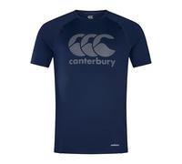 Canterbury Large Logo Superlight T-Shirt pour Homme, Navy, M