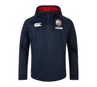 Canterbury Lions Britanniques et Irlandais Fermeture éclair 1/4 Sweat à Capuche, Saphir foncé, XXL Homme