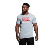 Canterbury Logo CCC T-Shirt Homme Gris Chiné Classique/Rouge/Blanc FR : XL (Taille Fabricant : XL)