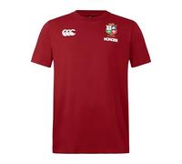Canterbury Coton Lions Britanniques et Irlandais Chemise, Dahlia Rouge, S Homme