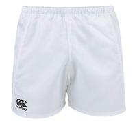 Canterbury Men's Advantage Rugby Shorts | Lightweight Gym Shorts, White, 2XL