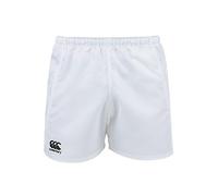 Canterbury Men's Advantage Rugby Shorts | Lightweight Gym Shorts, White, XS