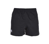 Canterbury Men's Professional Polyester Shorts | Rugby Short | Internal Drawstring & Pockets | Gym/Training Short, Black, 3XL